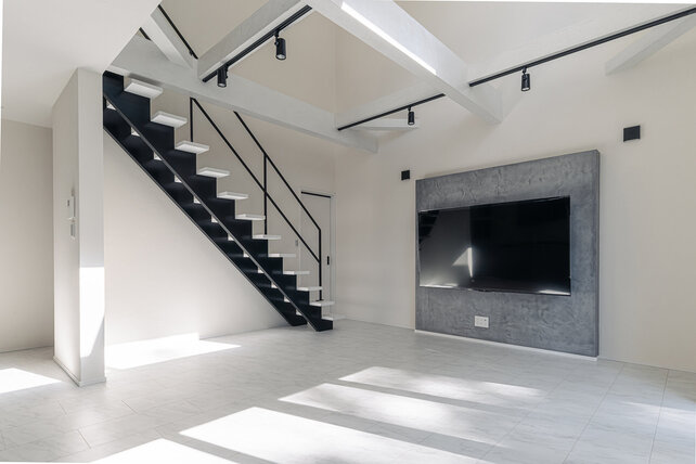 モールテックスのある左官屋さんの家１